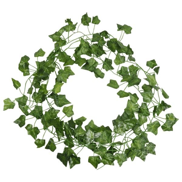 vidaXL Christmas Ivy Garlands 12 pcs Green 200 cm