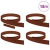 vidaXL Lawn Edging 4 pcs Rusty 450 x 0.05 x 10 cm Weathering Steel