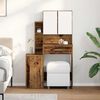 vidaXL Dressing Table Old Wood 80 x 35 x 132 cm Engineered wood