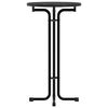 vidaXL Bar Table Black &Oslash;60x110 cm Engineered Wood and Steel