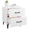 vidaXL Bedside Cabinets 2 pcs High Gloss White 40x35x47.5 cm