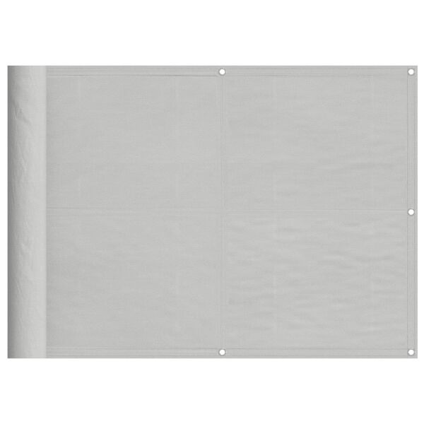 vidaXL Balcony Screen Light Grey 75x300 cm 100% Polyester Oxford