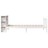 vidaXL Bookcase Bed without Mattress White 90x200cm Solid Wood Pine