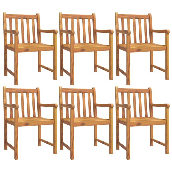 vidaXL 7 Piece Garden Dining Set Solid Wood Acacia