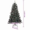 vidaXL Artificial Christmas Tree with 150 LEDs with Stand Green 150 cm