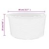 vidaXL Storage Basket Grey and White &Oslash;40x25 cm Cotton