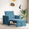 vidaXL Single Sofa Bed Reclining Blue 90 x 165 x 87 cm Velvet