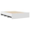 vidaXL Bed Frame without Mattress White 120x200 cm Engineered Wood