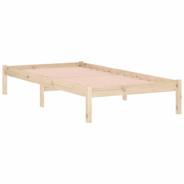 vidaXL Bed Frame without Mattress 100x190 cm Solid Wood Pine Twin