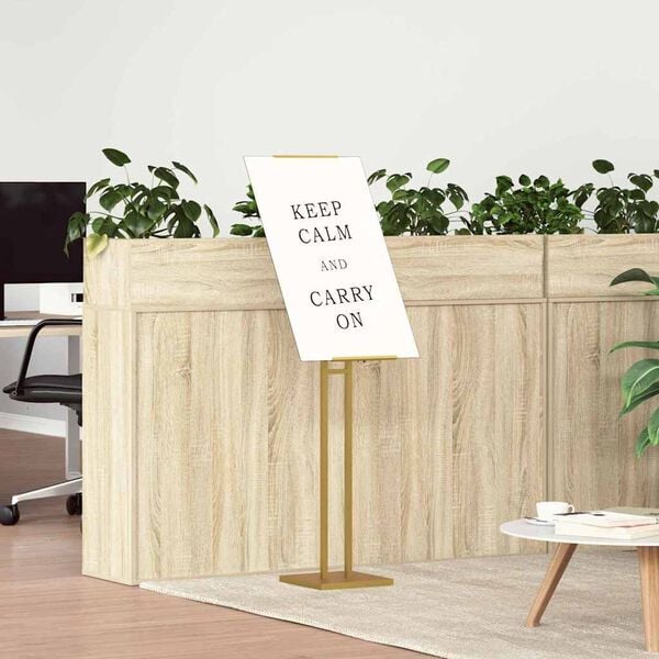 vidaXL Trade Show Displays Gold 26.5 x 26.5 x 127 cm Steel