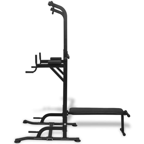 vidaXL Power Tower with Sit-up Bench