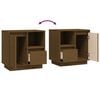 vidaXL Bedside Cabinets 2 pcs Honey Brown 50x34x50 cm Solid Wood Pine