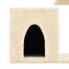 vidaXL Cat Tree with Sisal Scratching Posts Cream 50.5 cm