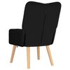 vidaXL Armchair Black 63 x 67 x 94 cm Sherpa Fabric