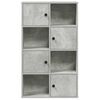 vidaXL Bookcase Concrete Grey 60x24x101.5 cm Engineered Wood