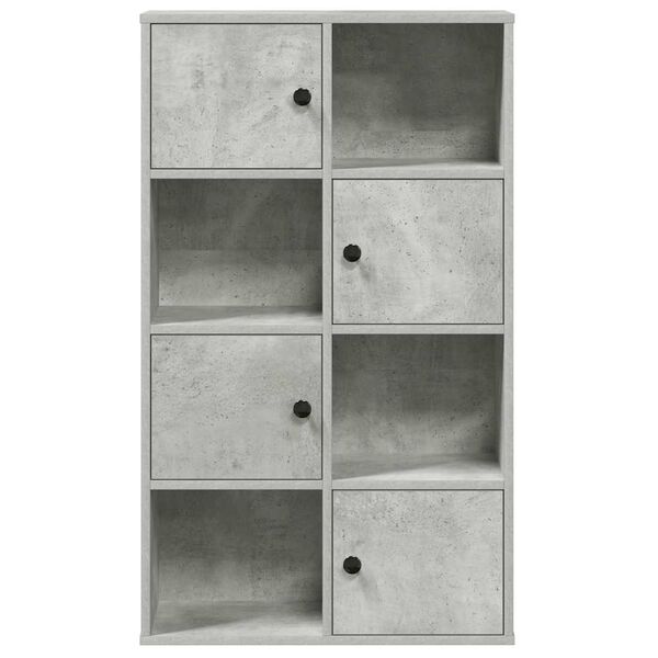 vidaXL Bookcase Concrete Grey 60x24x101.5 cm Engineered Wood