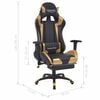 vidaXL Gaming Chair Gold 70 x 71 x 136 cm Artificial Leather