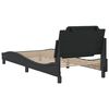 vidaXL Bed Frame without Mattress "Zadar" Black 80x200 cm Faux Leather