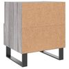 vidaXL Bedside Cabinet Grey Sonoma 40x35x47.5 cm Engineered Wood