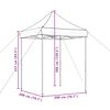 vidaXL Foldable Party Tent Pop-Up Brown 200x200x306 cm