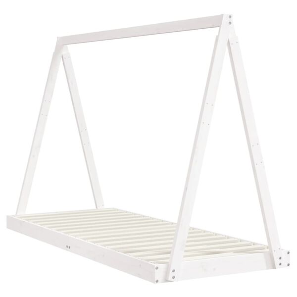 vidaXL Kids Bed Frame White 80x200 cm Solid Wood Pine