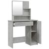 vidaXL Dressing Table Set Concrete Grey 86.5x35x136 cm