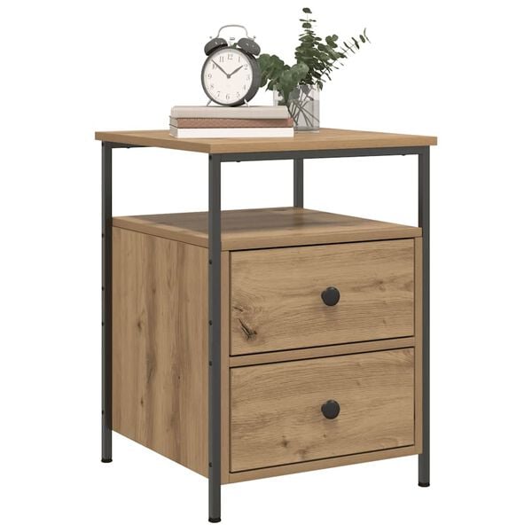 vidaXL Bedside Cabinets 2 pcs Artisan Oak 44x45x60 cm Engineered Wood
