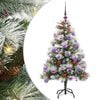 vidaXL Artificial Christmas Tree Green and white 120 cm