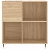vidaXL Record Cabinet Sonoma Oak 84.5x38x89 cm Engineered Wood