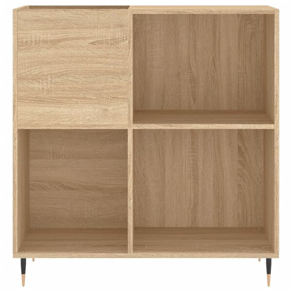 vidaXL Record Cabinet Sonoma Oak 84.5x38x89 cm Engineered Wood