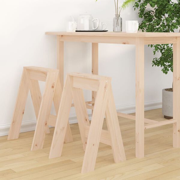 vidaXL Stools 2 pcs 40x40x60 cm Solid Wood Pine