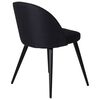 Venture Home Dining Chairs 2 pcs Velvet Polyester Black