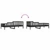 vidaXL Day Bed without Mattress Black 80x200 cm Solid Wood Pine