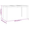 vidaXL 4 Piece Garden Dining Set Solid Wood Teak