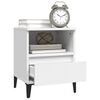 vidaXL Bedside Cabinet White 40x35x50 cm