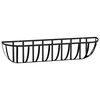 vidaXL Wall Troughs 2 pcs with Coco Liners Black 91x20x23 cm Steel