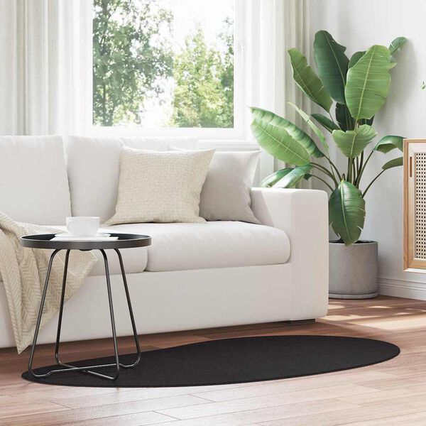 vidaXL Area Rugs HUARTE Black 80 x 150 cm Polyester