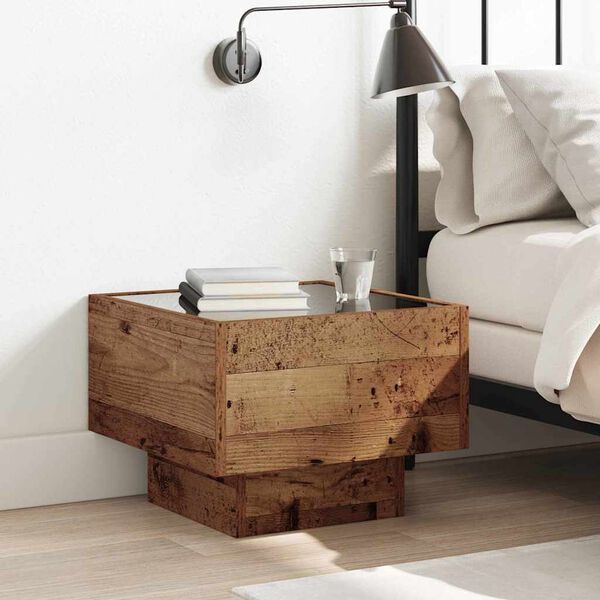 vidaXL Coffee Table Old Wood 40 x 40 x 30 cm Engineered wood