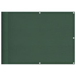 vidaXL Balcony Screen Dark Green 75x700 cm 100% Polyester Oxford