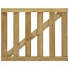 vidaXL Garden Slats Gate Impregnated Pinewood 100x80 cm