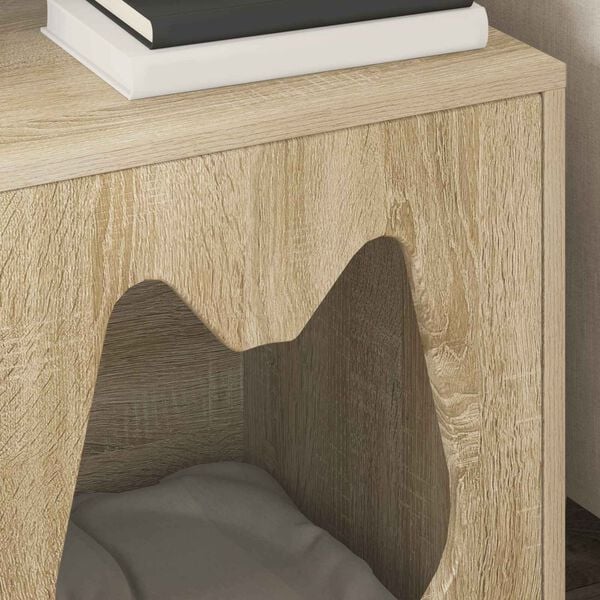 vidaXL Cat House Sonoma 42.5 x 40 x 53.5 cm Engineered Wood