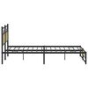 vidaXL Metal Bed Frame without Mattress Sonoma Oak 200x200 cm