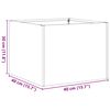 vidaXL Planter Black 40x40x30 cm Steel