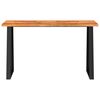 vidaXL Console Table with Live Edge 140x40x80 cm Solid Wood Acacia