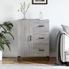vidaXL Sideboard Grey Sonoma 69.5x34x90 cm Engineered Wood