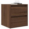 vidaXL Wall-mounted Bedside Cabinets 2 pcs Brown Oak 38x34x40 cm