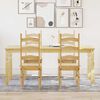 vidaXL 5 Piece Dining Set Panama Solid Wood Pine