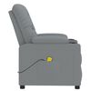 vidaXL Massage Recliner Chair Light Grey Fabric