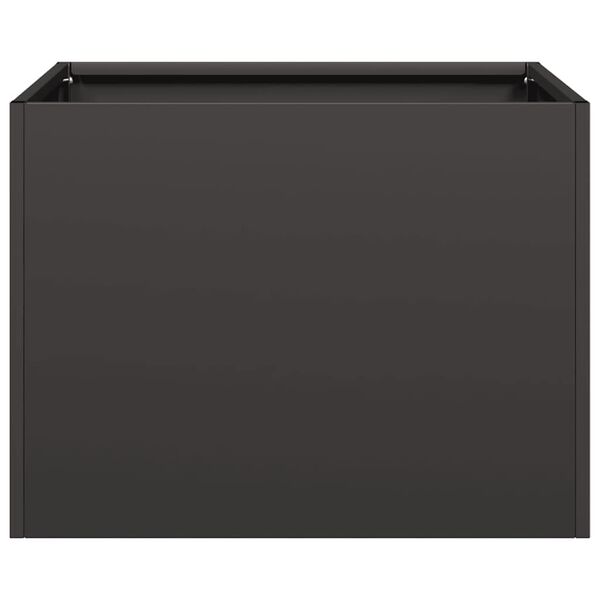 vidaXL Planter Black 40x40x30 cm Steel