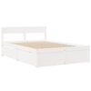 vidaXL Bed Frame without Mattress White 120x200 cm Solid Wood Pine